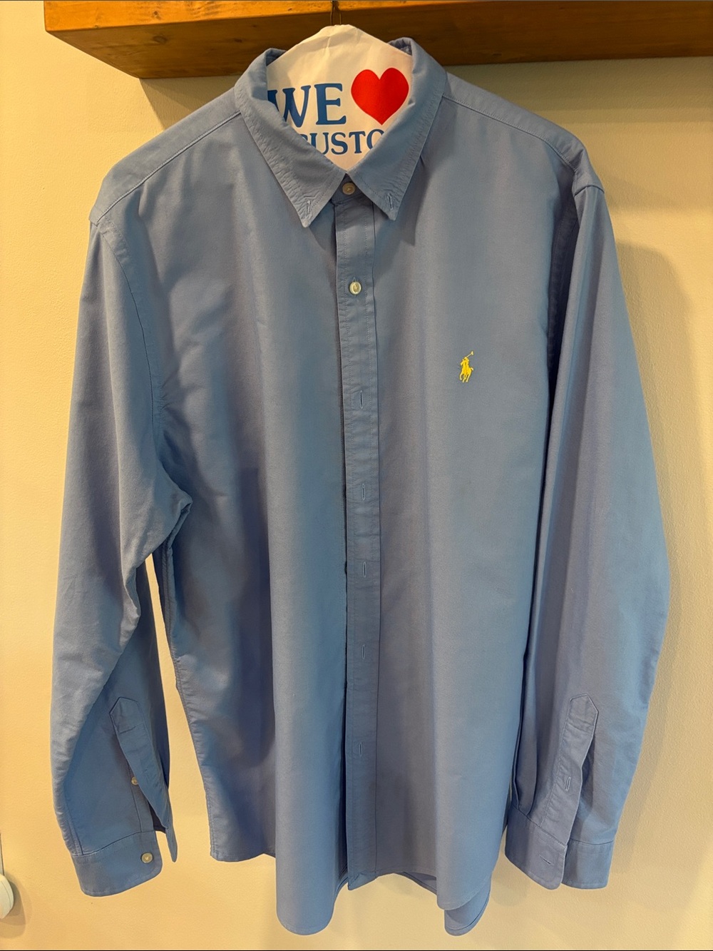 Polo by Ralph Lauren Blue Button-Down Dress Shirt with Polo Pony